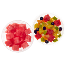 Healthy Hand fruitbowl punch of watermeloen